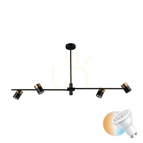 Jelölje be Függőlámpa Italux Elice fekete GU10 4 pontos PND-58892-4-BK-BRO