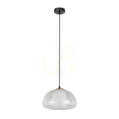 Jelölje be Fekete függőlámpa Italux FEDER PND-61001A-BK E27 max. 40 W Ø25 cm