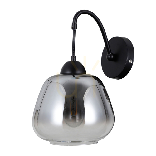 Jelölje be Italux Fekete Smoky E27 LED Fali lámpa WL-40824-1-BK