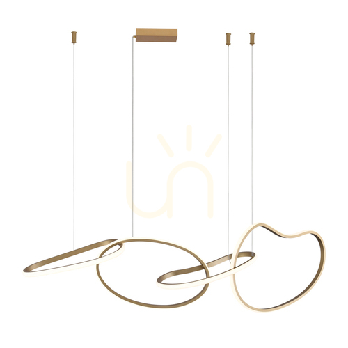 Jelölje be Függőlámpa Italux Modern LED aranysárga 4 pontos PND-22412-S4-GD
