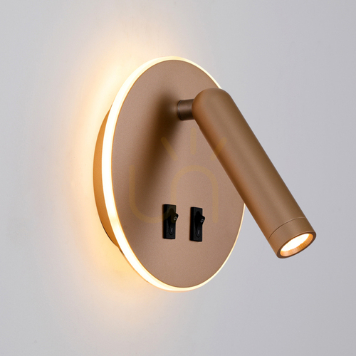 Jelölje be Italux LED fali lámpa arany alumínium 2 pont 8W WL-53742-1-GD