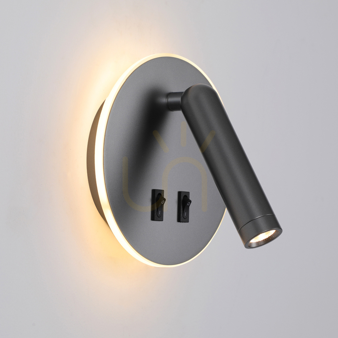Jelölje be Italux LED fali lámpa 2 pont, szürke alumínium, 3000K, WL-53742-1-GR Italux LED fali lámpa 2 pont, szürke alumínium, 3000K, WL-53742-1-GR