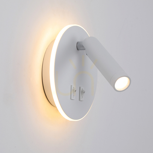 Jelölje be Italux Furla fehér LED fali lámpa 2 pontos 8W 3000K WL-53742-1-WH