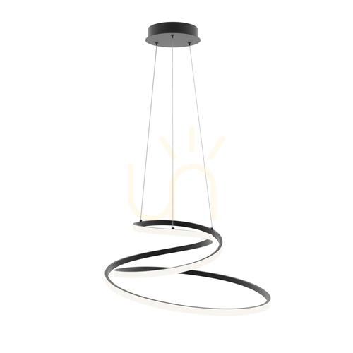 Jelölje be Italux Lorila LED függőlámpa fekete 60 cm PND-2168-M-BK