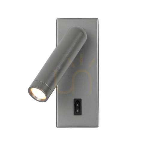 Jelölje be Italux Nova LED fali lámpa szürke alumínium 2,5W 3000K WL-46376-1-GR