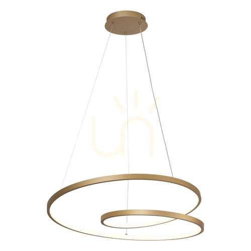 Jelölje be Italux LED függőlámpa aranyfehér 60 cm PND-21692-M-GD