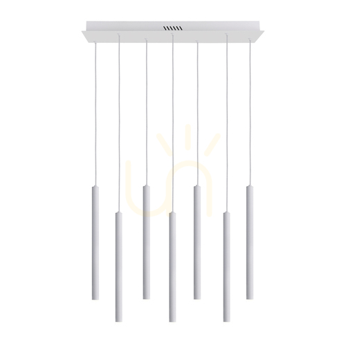 Jelölje be Italux Valdes LED fehér 7 pontos függőlámpa PND-22302-7-WH