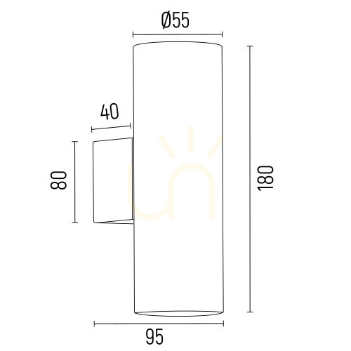 Jelölje be Fali lámpa Argon MITOS PLUS 7231 GU10 2x5W csiszolt titánium IP20