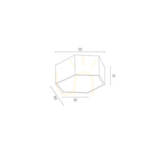 Plafon ARGON Libero arany LED 1W 230V IP20 8808 small 3