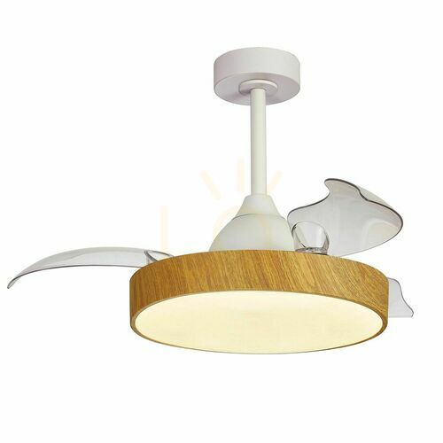 Jelölje be Mantra ALASKA mini 8756 mennyezeti ventilátoros lámpa, fehér/fa