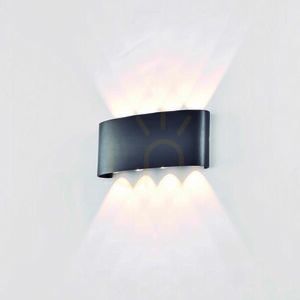 ARCS 7813 kültéri fali lámpa, antracit, LED 8 W, fel/le, IP54 small 0