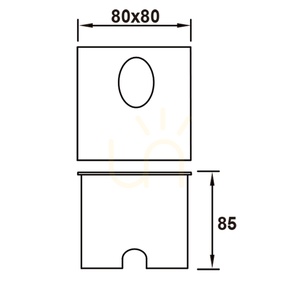Mantra ASPEN 7025 falba süllyeszthető LED-lámpa, fekete, 3 W, 3000 K small 9