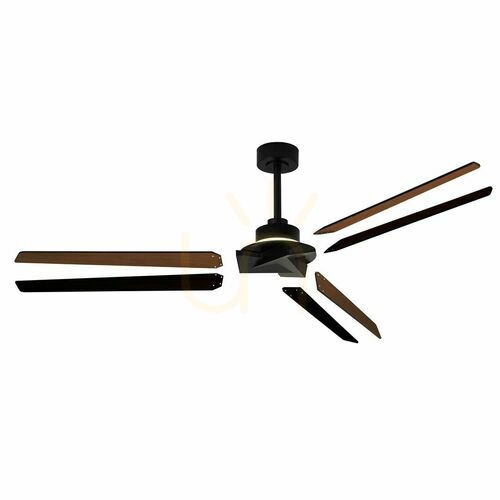 Jelölje be Mantra BRISA MINI 8725 mennyezeti ventilátor LED világítással, 151 cm, fekete/fa