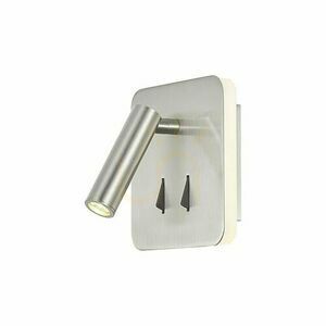 Fali lámpa Mantra CAYMAN SQ 7824 olvasólámpával, LED 3W+6W 3000K 620lm, szatén nikkel small 0