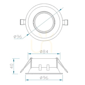 Mantra COMFORT GU10 C0161 kerek süllyesztett lámpatest matt ezüst small 11