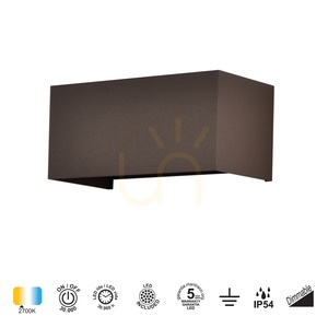Mantra DAVOS 8608 kültéri fali lámpa Corten LED 24W 2700K IP54 small 1