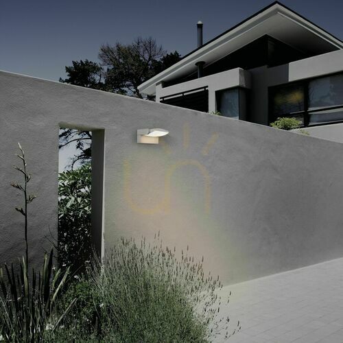 Jelölje be Fehér kültéri LED falilámpa Mantra HOOD 8895, 12 W, 3000 K, IP65