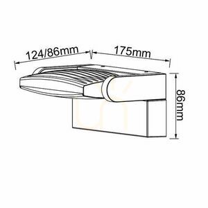 Fehér kültéri LED falilámpa Mantra HOOD 8895, 12 W, 3000 K, IP65 small 2
