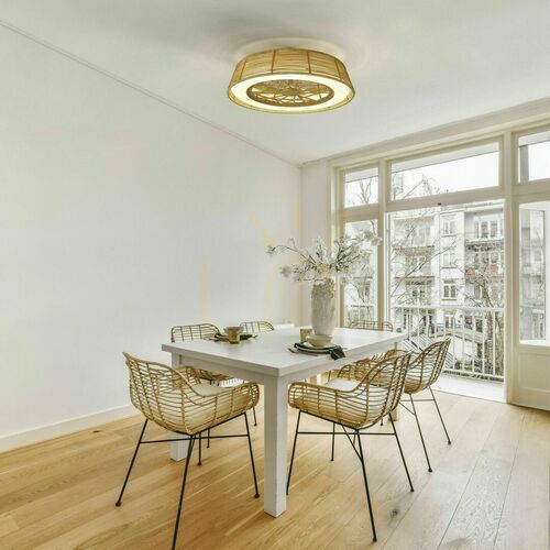 Jelölje be Mantra INDONESIA 7810 mennyezeti ventilátor LED világítással, rattan, Ø63 cm
