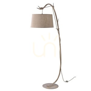 Mantra Sabina 6182 állólámpa, fautánzat, bézs búra, E27, 182 cm small 0