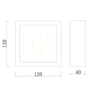 Mantra SAONA SUPERFICIE 6629 matt fehér LED mennyezeti lámpa 12 × 12 cm 8 W 4000 K small 5
