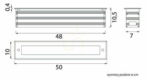 Járható földbe süllyeszthető lámpa SU-MA Lando LD-500 ezüst LED 4000K IP67 50 cm small 5