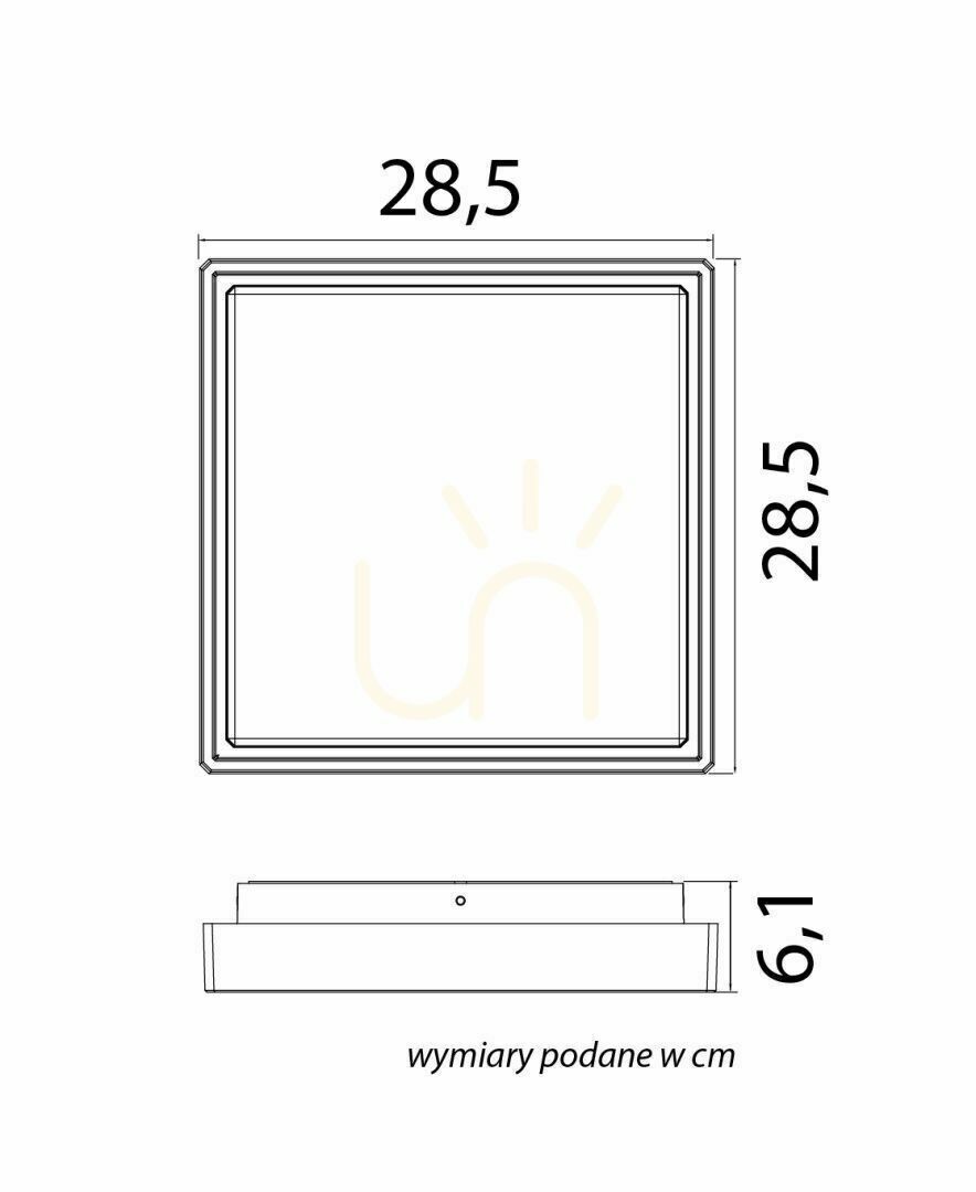Kijelző Kültéri mennyezeti lámpa SU-MA BENI BN-KW285XL sötét hamu 28,5x28,5 cm Kültéri mennyezeti lámpa SU-MA BENI BN-KW285XL sötét hamu 28,5x28,5 cm