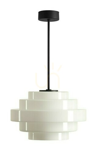 Jelölje be Mennyezeti lámpa Aldex Filo Retro fekete üveg 28 cm 9000PL_G1_S