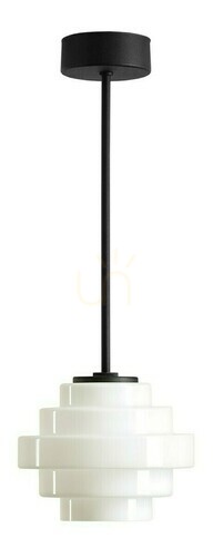 Jelölje be Mennyezeti lámpa Aldex Filo Milky fekete fém 14 cm 9002PL_G1_S