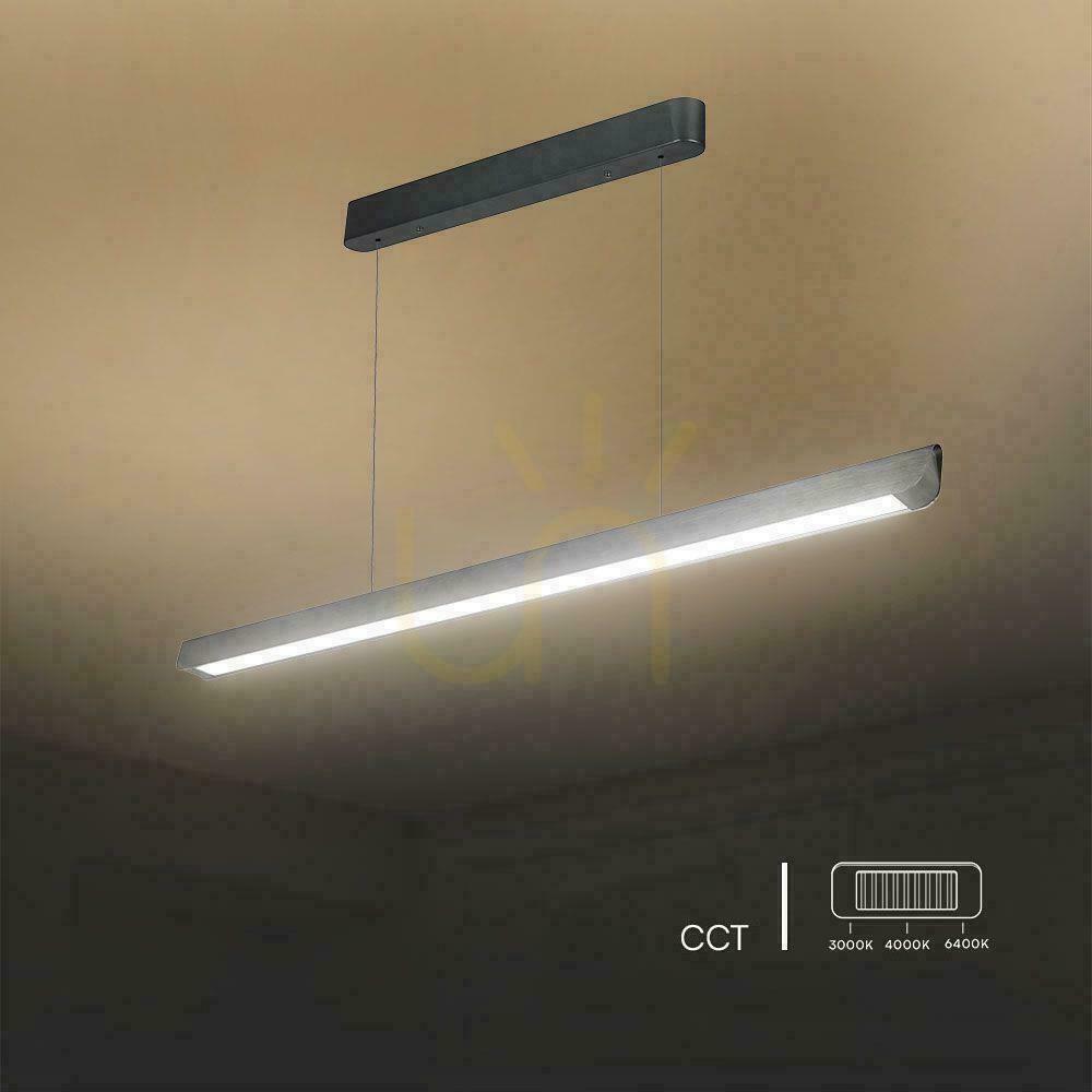 Jelölje be V-TAC LED lineáris SAMSUNG CHIP LIFUD Driver lámpatest 36W 100st CCT függő 120cm MAT szürke VT-7-35 2880lm 2880lm V-TAC LED lineáris SAMSUNG CHIP LIFUD Driver lámpatest 36W 100st CCT függő 120cm MAT szürke VT-7-35 2880lm 2880lm