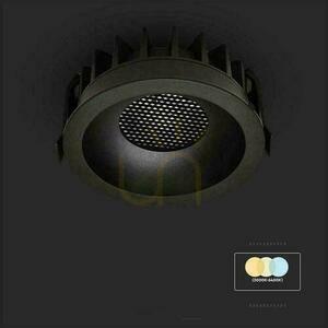 V-TAC VT-17012 süllyesztett LED downlight, fekete, 12 W, CCT 3000/4000/6400 K, 1180 lm small 7