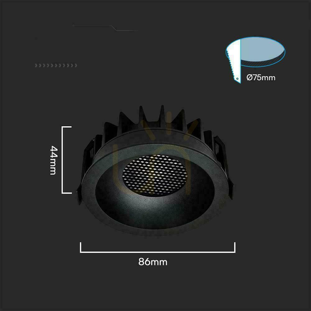 Előadás V-TAC LED Downlight 18W BRIDGELUX CHIP CCT lámpatest Fekete Raster Anti-glare Mézes-méhsejtes VT-17018 1860lm V-TAC LED Downlight 18W BRIDGELUX CHIP CCT lámpatest Fekete Raster Anti-glare Mézes-méhsejtes VT-17018 1860lm