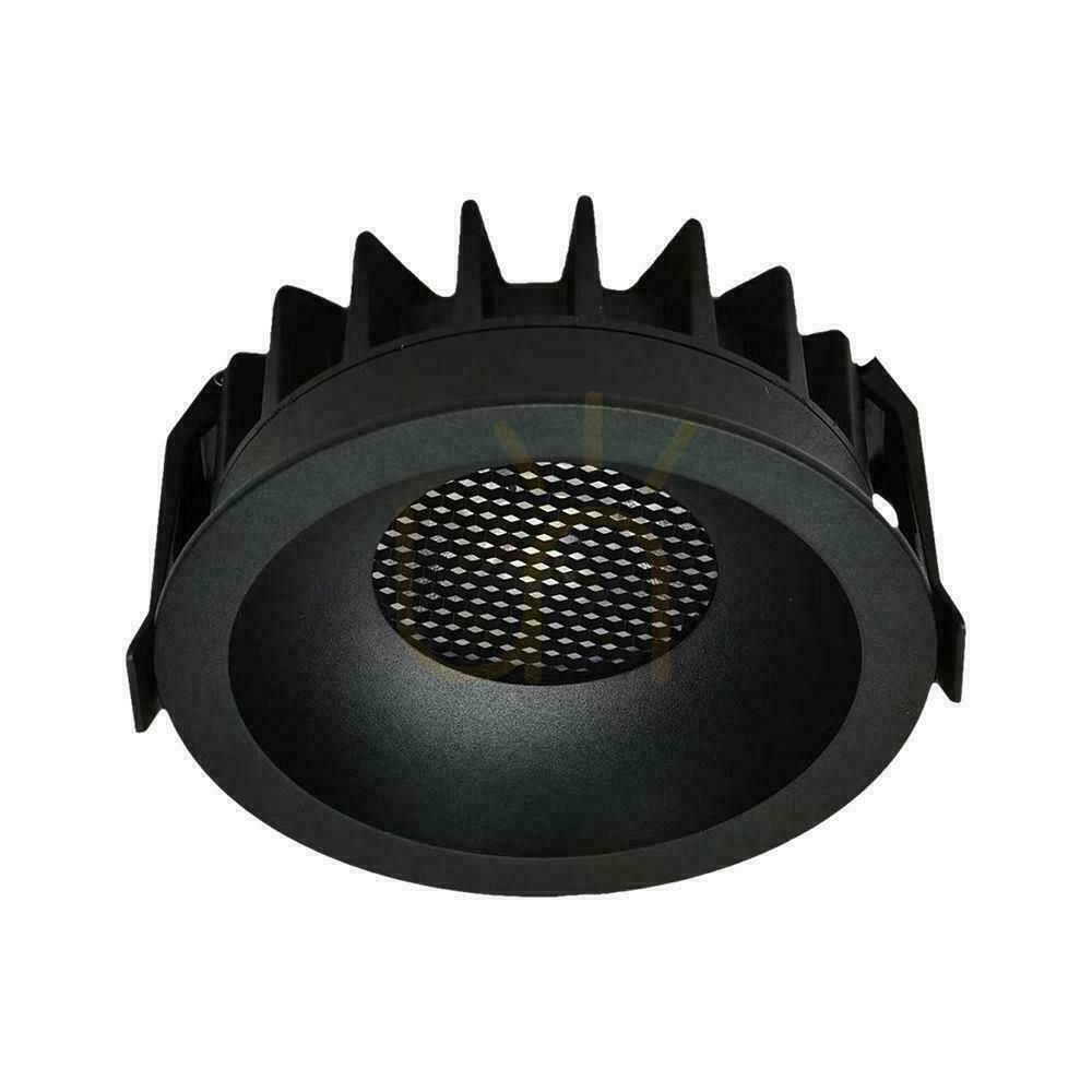 Jelölje be V-TAC LED Downlight 18W BRIDGELUX CHIP CCT lámpatest Fekete Raster Anti-glare Mézes-méhsejtes VT-17018 1860lm V-TAC LED Downlight 18W BRIDGELUX CHIP CCT lámpatest Fekete Raster Anti-glare Mézes-méhsejtes VT-17018 1860lm