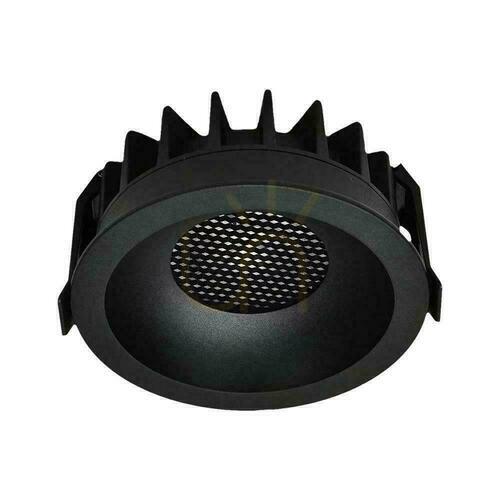 Jelölje be V-TAC LED Downlight 24W BRIDGELUX CHIP CCT lámpatest Fekete Raszter tükröződésgátló méhsejtes VT-17024 2540lm
