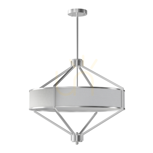 Jelölje be Függőlámpa Zundo 60 cm fehér krém szatén nikkel Open Design Highlights