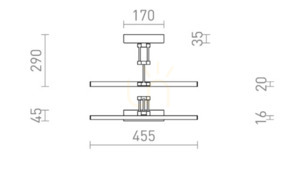 Rendl FRIDA 46 R14151 képmegvilágító falilámpa, antik sárgaréz, LED 8 W small 8