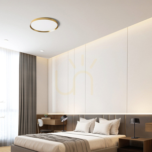 Rendl SOLEN 49 mennyezeti lámpa szálcsiszolt sárgaréz LED 42 W R14310 small 3