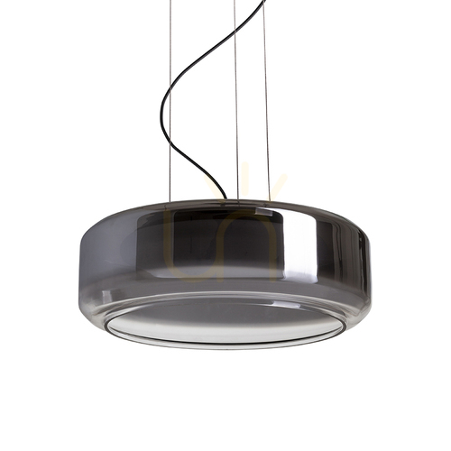 Jelölje be Rendl NAOMI 35 LED függőlámpa R14400, füstszínű és opálüveg, fekete