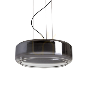 Rendl NAOMI 35 LED függőlámpa R14400, füstszínű és opálüveg, fekete small 2