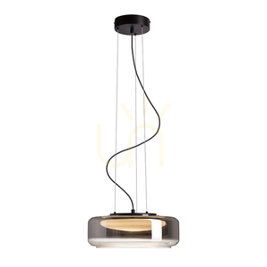 Rendl NAOMI 35 LED függőlámpa R14400, füstszínű és opálüveg, fekete small 4