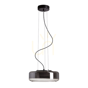 Rendl NAOMI 35 LED függőlámpa R14400, füstszínű és opálüveg, fekete small 0