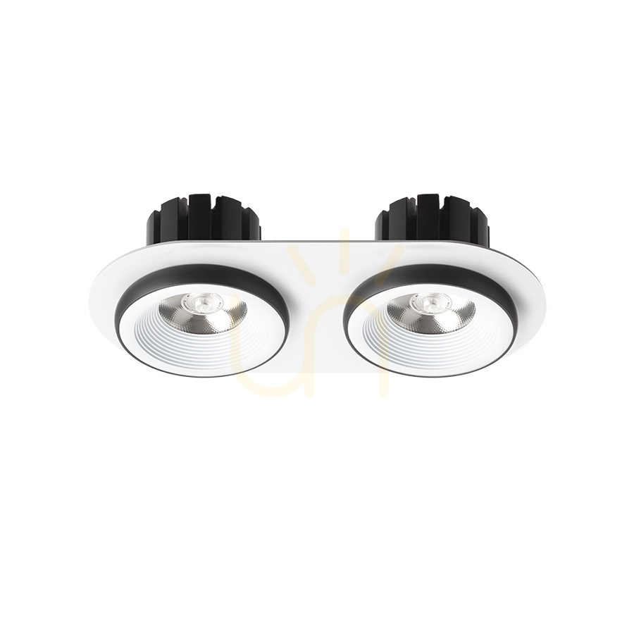 Kilátás Rendl R14572 Sharm Led süllyesztett lámpatest, fehér/fekete szett Rendl R14572 Sharm Led süllyesztett lámpatest, fehér/fekete szett