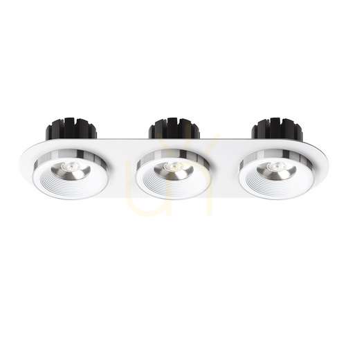 Jelölje be Rendl SHARM R III R14574 süllyesztett lámpatest, fehér-króm, 3 × 10 W LED 3000 K, 24°, 2700 lm