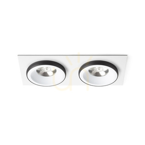 Süllyesztett spotok szettje Rendl SHARM SQ II LED 2x10W 3000K fehér/fekete R14584 small 0