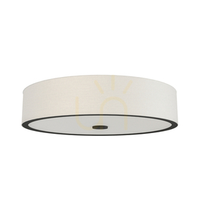 Plafond Zalindro Open Design Highlights 74 cm fekete fém-üveg E27 6x15W small 0