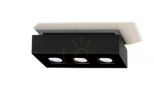 Jelölje be Plafond MONO 3 fekete Sollux