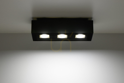 Jelölje be Plafond MONO 3 fekete Sollux