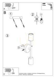 Fali lámpa CONCEPT Sollux 4 Fali lámpa CONCEPT Sollux small 4