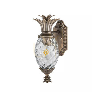Plantation kis kültéri fali lámpás - 1 fényforrás - polírozott bronz Elstead small 5