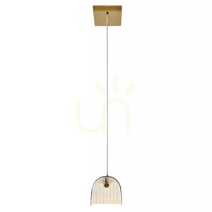 Hinkley Arco lineáris LED függőlámpa 117 cm sárgaréz Heritage Brass - Elstead small 1